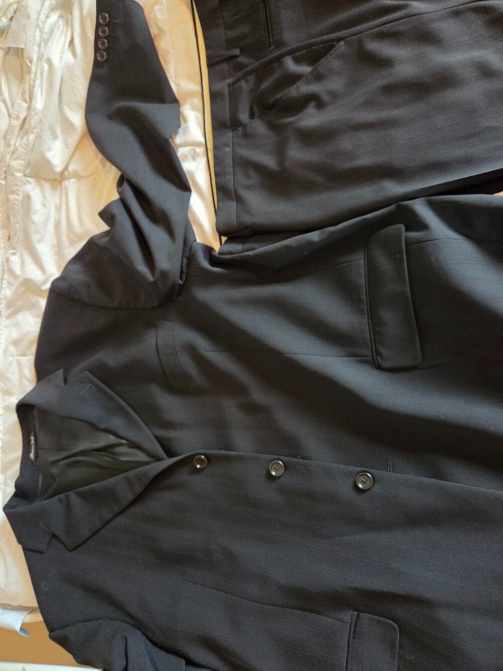 Mens black zanetti suit